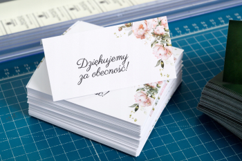 Winietki na stół 5x10 cm - składane - zdjęcie 1