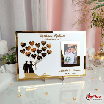 Podziękowania dla rodziców z pleksi lustrzaną MD344 - zdjęcie 1