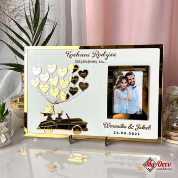 Podziękowanie dla rodziców z pleksi lustrzaną MD431 - zdjęcie 1