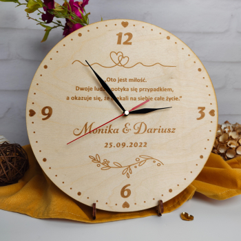 Podziękowanie dla rodziców zegar MD27.02 - zdjęcie 1