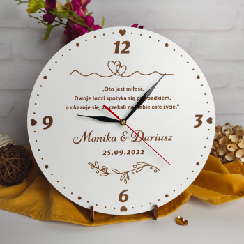 Podziękowanie dla rodziców zegar MD27.01 - zdjęcie 1