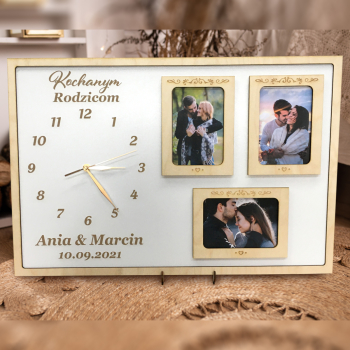 Podziękowanie dla rodziców z zegarem MD016.02 - zdjęcie 1