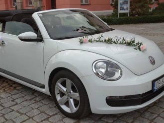 Biały Volkswagen Cabrio | Auto do ślubu Brzeg, opolskie