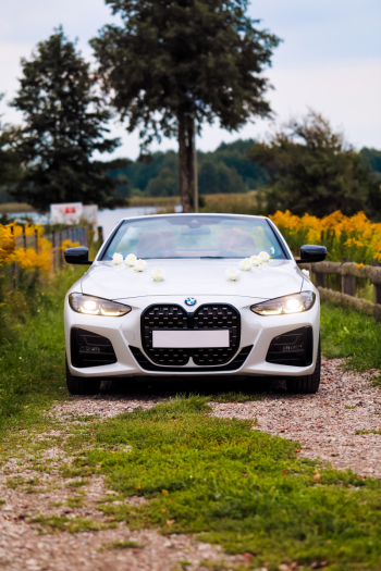 Białe BMW 4 M-sport Cabrio | Auto do ślubu Ełk, warmińsko-mazurskie