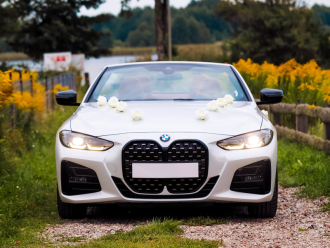 Białe BMW 4 M-sport Cabrio | Auto do ślubu Ełk, warmińsko-mazurskie
