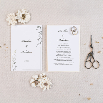 Zaproszenie ,,Złote Gałązki Miłości” - zdjęcie 1