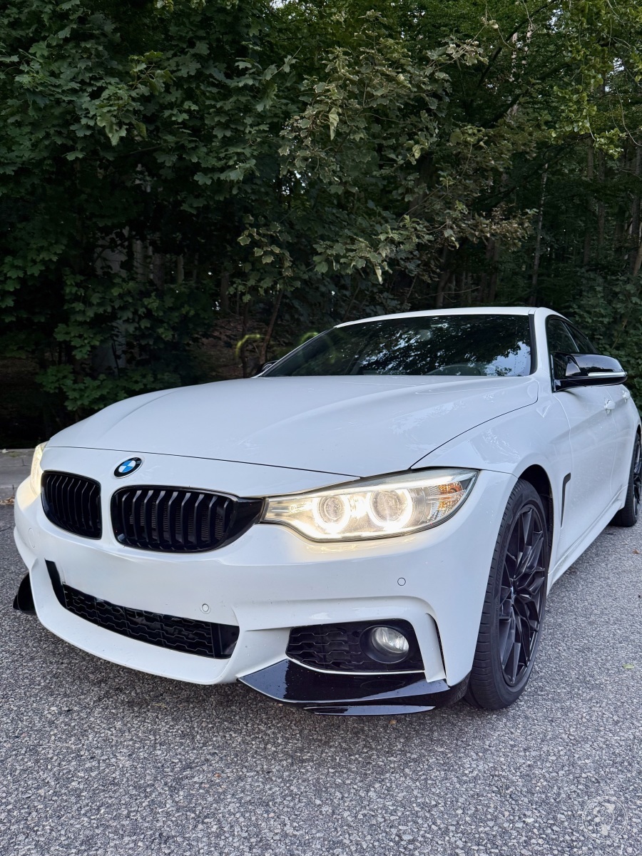 BMW 4 Gran Coupé - biała perła | Auto do ślubu Gdańsk, pomorskie - zdjęcie 1