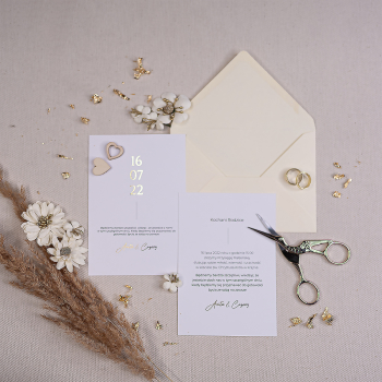 Zaproszenie ,,Minimalistyczna klasyka” - zdjęcie 1