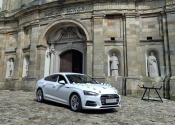 Audi A5 Sportback, BiałaPerła | Auto do ślubu Kielce, świętokrzyskie