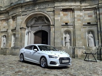 Audi A5 Sportback, BiałaPerła | Auto do ślubu Kielce, świętokrzyskie
