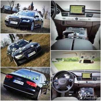 Audi A8, Samochód, auto do ślubu, limuzyna Sieradz