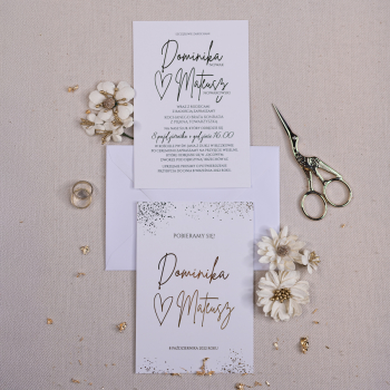 Zaproszenie ,,Złote Serce” - zdjęcie 1