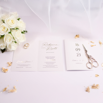 Zaproszenie ,,Subtelność Złotego Dotyku - zdjęcie 1