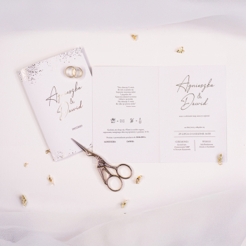 Zaproszenie ,,Złote Marzenie” - zdjęcie 1