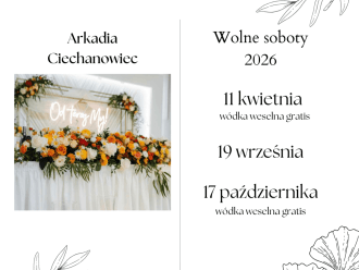 Arkadia Ciechanowiec | Sala weselna Ciechanowiec, podlaskie