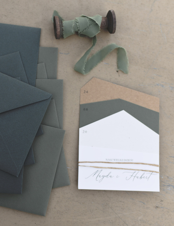 Zaproszenia ślubne NOWOCZESNE Wzór 4 - zdjęcie 1