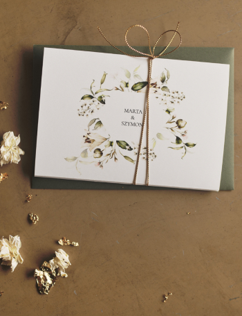 Zaproszenia ślubne SKŁADANE Wzór 7 - zdjęcie 1