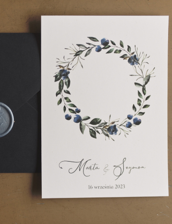 Zaproszenia ślubne KWIATOWE Wzór 24 - zdjęcie 1