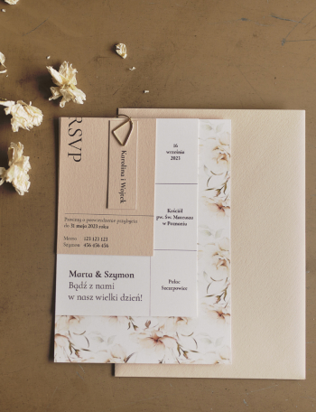 Zaproszenia ślubne NOWOCZESNE Wzór 7 - zdjęcie 1