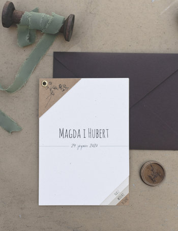 Zaproszenia ślubne NOWOCZESNE Wzór 2 - zdjęcie 1