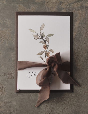 Zaproszenia ślubne KWIATOWE Wzór 17 - zdjęcie 1