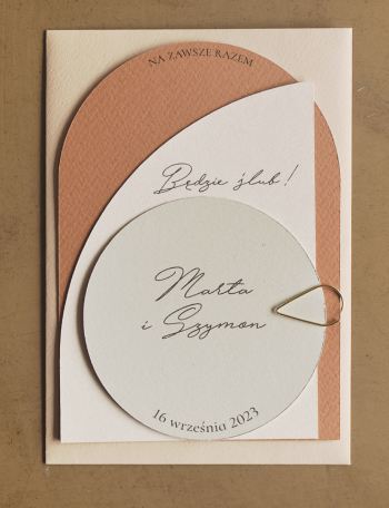 Zaproszenia ślubne NOWOCZESNE Wzór 13 - zdjęcie 1