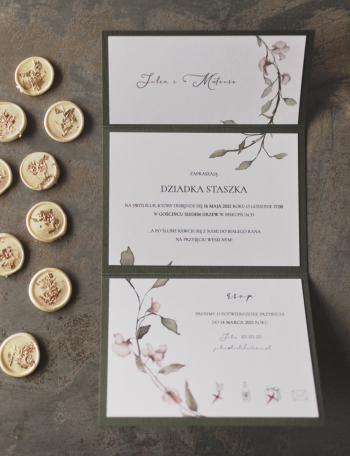 Zaproszenia ślubne ETUI Wzór 8 - zdjęcie 1