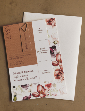 Zaproszenia ślubne NOWOCZESNE Wzór 11 - zdjęcie 1