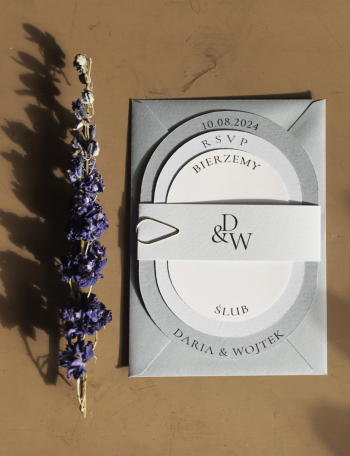 Zaproszenia ślubne NOWOCZESNE Wzór 15 - zdjęcie 1
