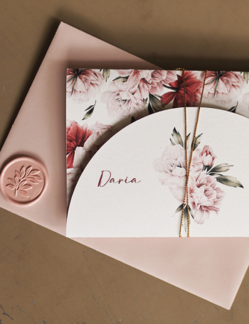 Zaproszenia ślubne SKŁADANE Wzór 14 - zdjęcie 1