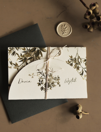 Zaproszenia ślubne SKŁADANE Wzór 11 - zdjęcie 1