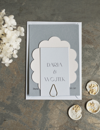 Zaproszenia ślubne NOWOCZESNE Wzór 17 - zdjęcie 1