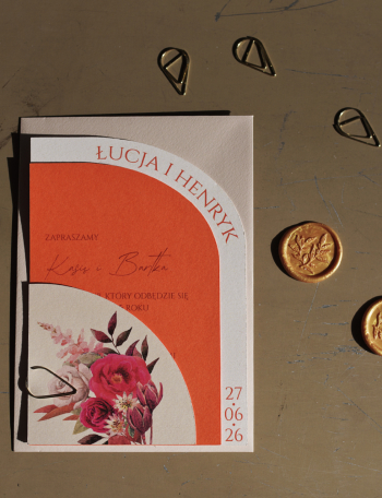 Zaproszenia ślubne NOWOCZESNE Wzór 23 - zdjęcie 1