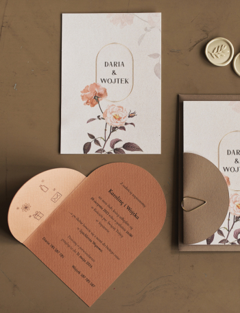 Zaproszenia ślubne NOWOCZESNE Wzór 16 - zdjęcie 1