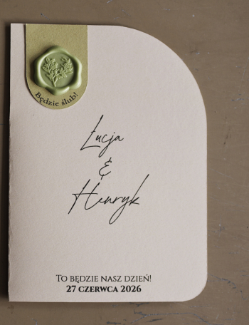 Zaproszenia ślubne NOWOCZESNE Wzór 26 - zdjęcie 1