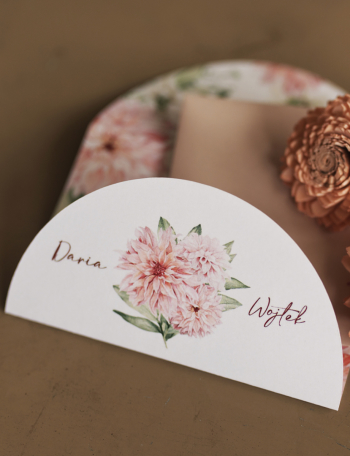 Zaproszenia ślubne SKŁADANE Wzór 13 - zdjęcie 1