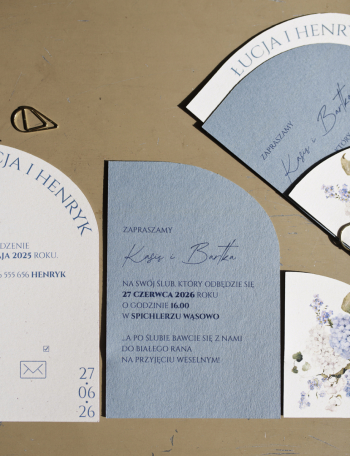 Zaproszenia ślubne NOWOCZESNE Wzór 18 - zdjęcie 1