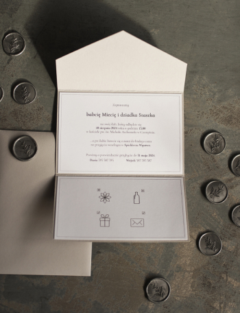 Zaproszenia ślubne ETUI Wzór 7 - zdjęcie 1