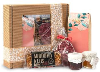 Zestaw prezentowy herbata miód czekolada prezent na walentynki na dzień kobiet - zdjęcie 1