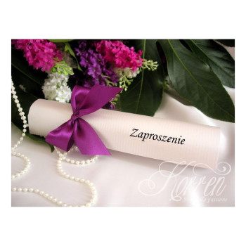 Zaproszenia Rulon - Srebrna Kolekcja - zdjęcie 1