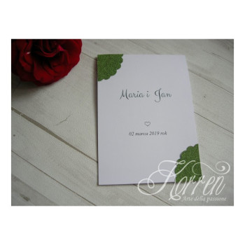 Zaproszenia - Nuvola di broccato : brokat - 5. Szafirowy/Granatowy - zdjęcie 1