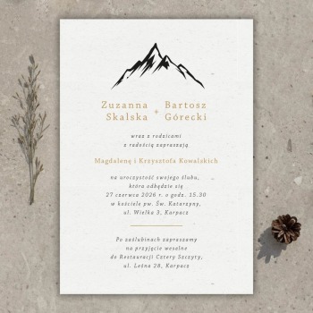 Zaproszenia ślubne Górskie - zdjęcie 1