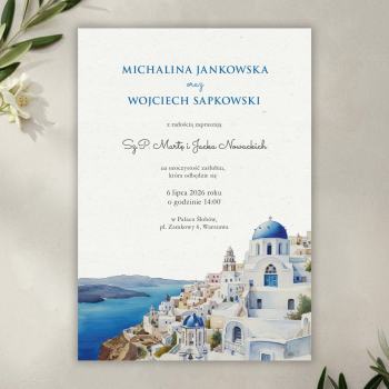 Zaproszenia ślubne Greckie wesele - zdjęcie 1