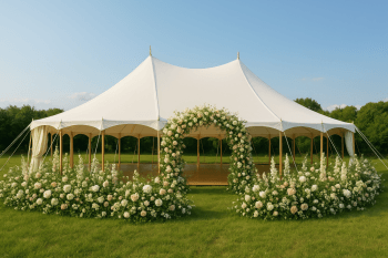 WedLove - Namiot Petal Pole | Wynajem namiotów Warszawa, mazowieckie