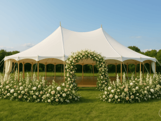 WedLove - Namiot Petal Pole | Wynajem namiotów Warszawa, mazowieckie