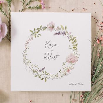 Zaproszenia ślubne Polny wianek - zdjęcie 1