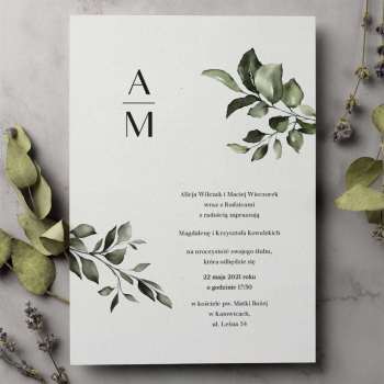 Zaproszenia ślubne Subtelne - zdjęcie 1