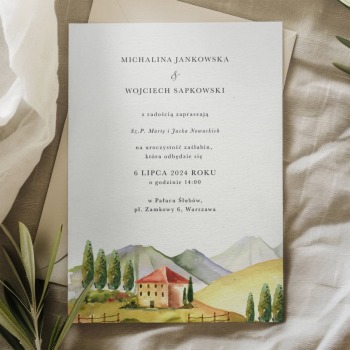 Zaproszenia ślubne Toskania - zdjęcie 1