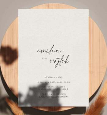 Zaproszenia ślubne Autograf - zdjęcie 1