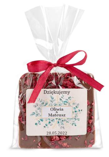 Czekoladki z owocami podziękowanie dla gości. Podziękowania czekolada - zdjęcie 1